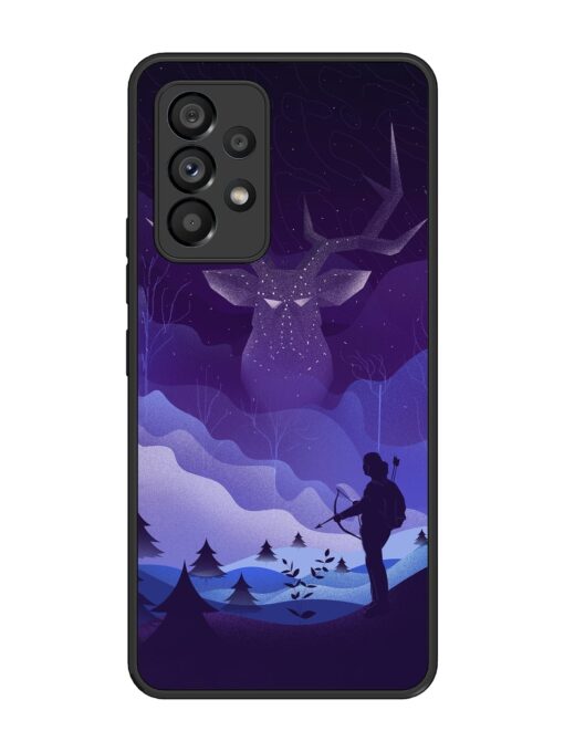 Deer Forest River Glossy Metal Phone Cover for Samsung Galaxy A53 (5G) Zapvi