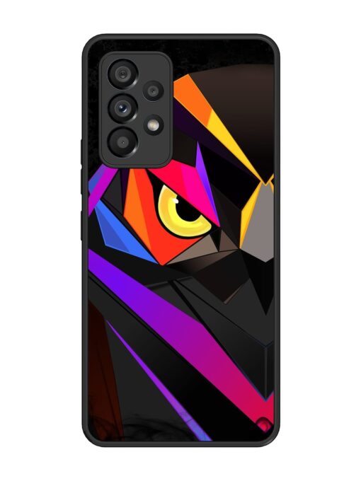 Wpap Owl Glossy Metal Phone Cover for Samsung Galaxy A53 (5G) Zapvi