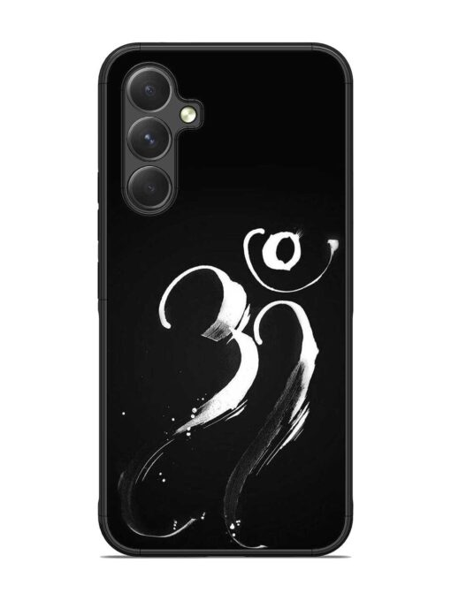 Om Logo Glossy Metal Phone Cover for Samsung Galaxy A54 (5G) Zapvi