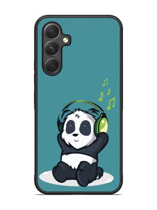 Music Panda Glossy Metal Phone Cover for Samsung Galaxy A54 (5G) Zapvi