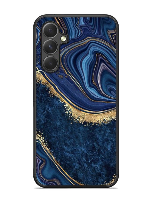 Abstract Background Blue Glossy Metal TPU Phone Cover for Samsung Galaxy A54 (5G) Zapvi