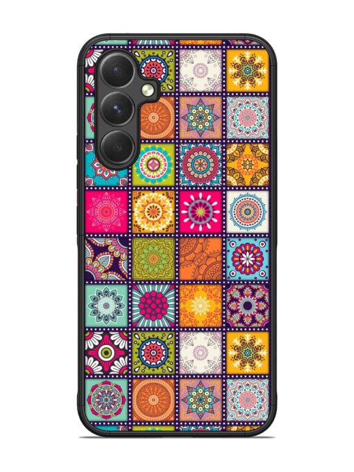 Seamless Pattern Vintage Glossy Metal Phone Cover for Samsung Galaxy A54 (5G) Zapvi