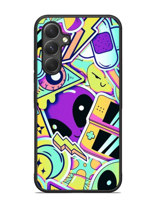 Scratch Art Glossy Metal Phone Cover for Samsung Galaxy A54 (5G) Zapvi