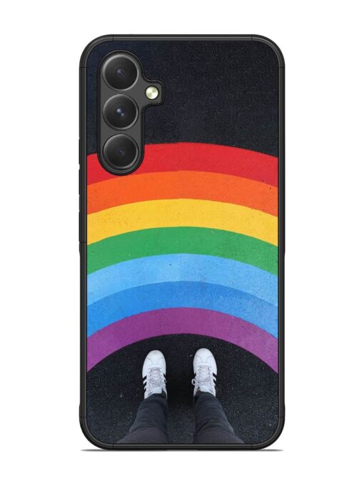 Legs Rainbow Glossy Metal TPU Phone Cover for Samsung Galaxy A54 (5G)