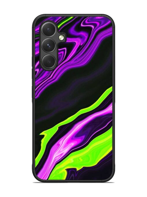 Bright Fluid Violet Glossy Metal Phone Cover for Samsung Galaxy A54 (5G) Zapvi