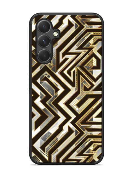 Technology Geometric Seamless Glossy Metal Phone Cover for Samsung Galaxy A54 (5G)