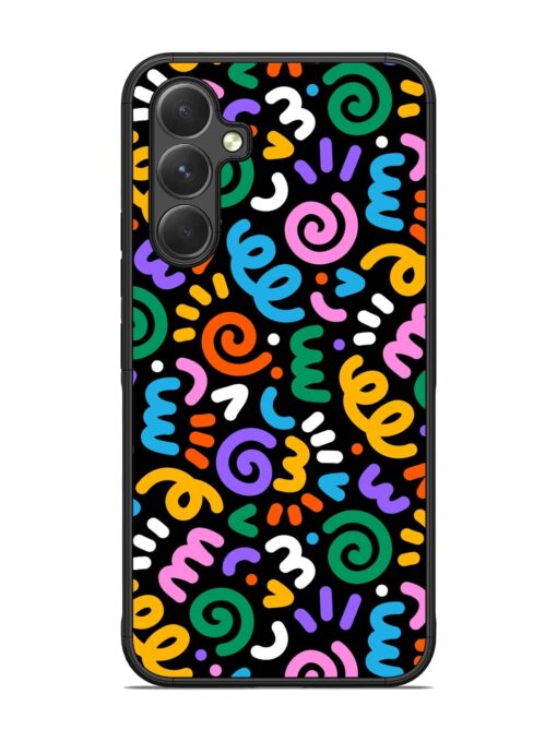 Colorful Seamless Vector Glossy Metal Phone Cover for Samsung Galaxy A54 (5G)