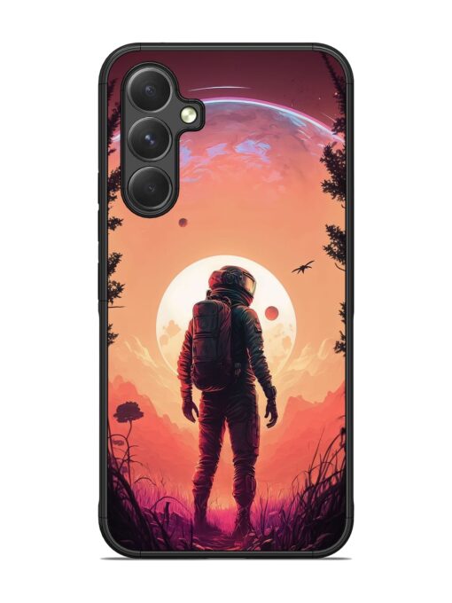 Red Sky At Morning Glossy Metal Phone Cover for Samsung Galaxy A54 (5G) Zapvi