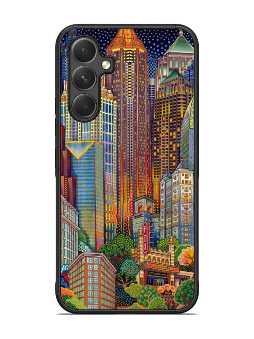 Cityscapes Art Glossy Metal Phone Cover for Samsung Galaxy A54 (5G)