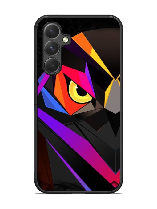 Wpap Owl Glossy Metal Phone Cover for Samsung Galaxy A54 (5G) Zapvi