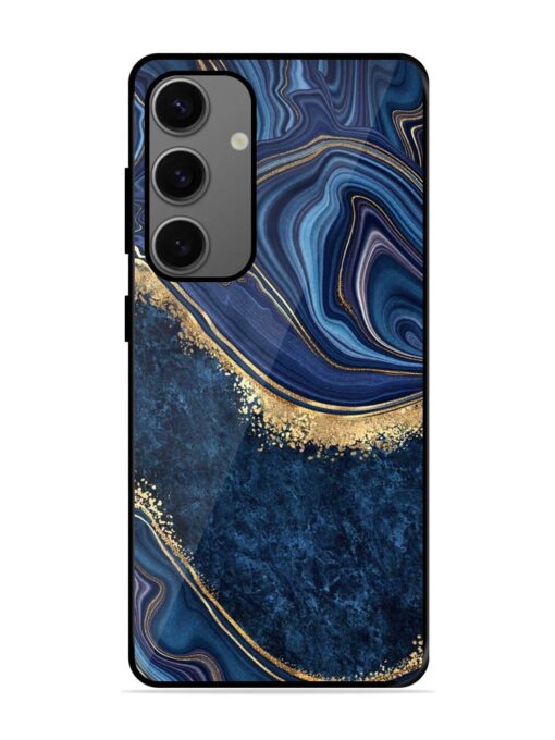 Abstract Background Blue Glossy Metal TPU Phone Cover for Samsung Galaxy A55 (5G) Zapvi