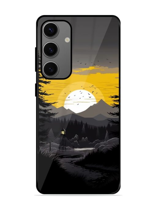 Sunset Vector Glossy Metal Phone Cover for Samsung Galaxy A55 (5G)