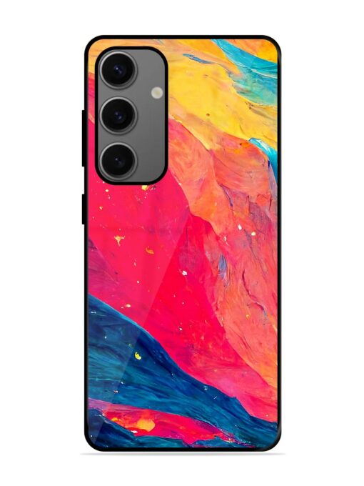 Starry Night Glossy Metal Phone Cover for Samsung Galaxy A55 (5G)