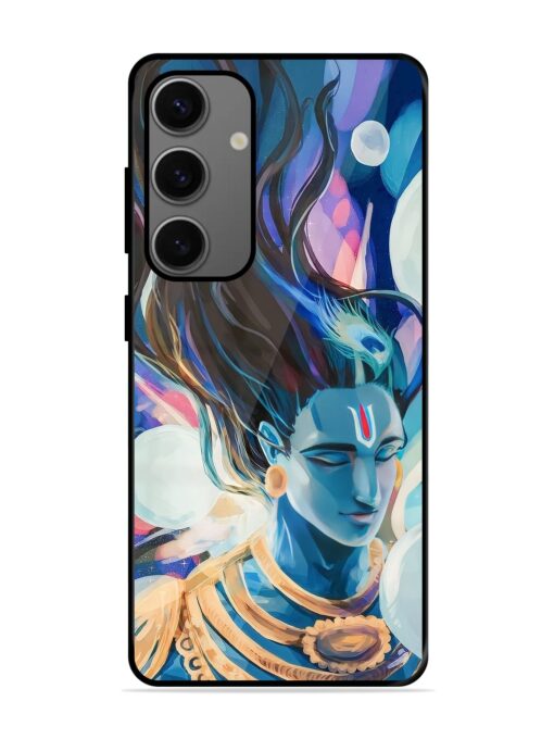 Bhagwan Sri Krishna Glossy Metal Phone Cover for Samsung Galaxy A55 (5G)