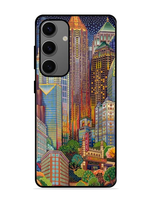 Cityscapes Art Glossy Metal Phone Cover for Samsung Galaxy A55 (5G)