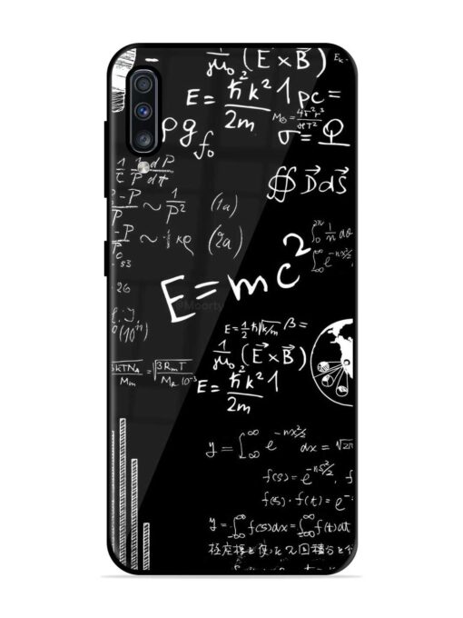 E=Mc2 Mass?Energy Equivalence Glossy Metal Phone Cover for Samsung Galaxy A70