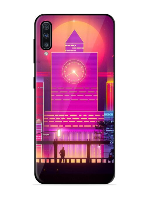 Clock Tower Glossy Metal TPU Phone Cover for Samsung Galaxy A70 Zapvi