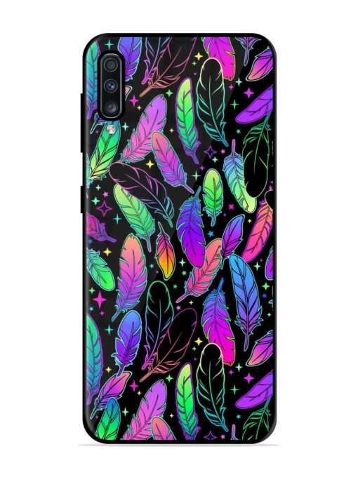 Bright Multi Colored Seamless Glossy Metal Phone Cover for Samsung Galaxy A70 Zapvi