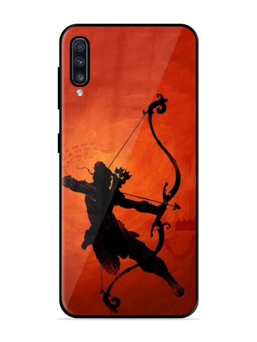 Illustration Lord Rama Glossy Metal Phone Cover for Samsung Galaxy A70 Zapvi