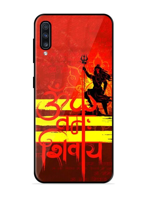 Illustration Lord Shiva Glossy Metal TPU Phone Cover for Samsung Galaxy A70 Zapvi