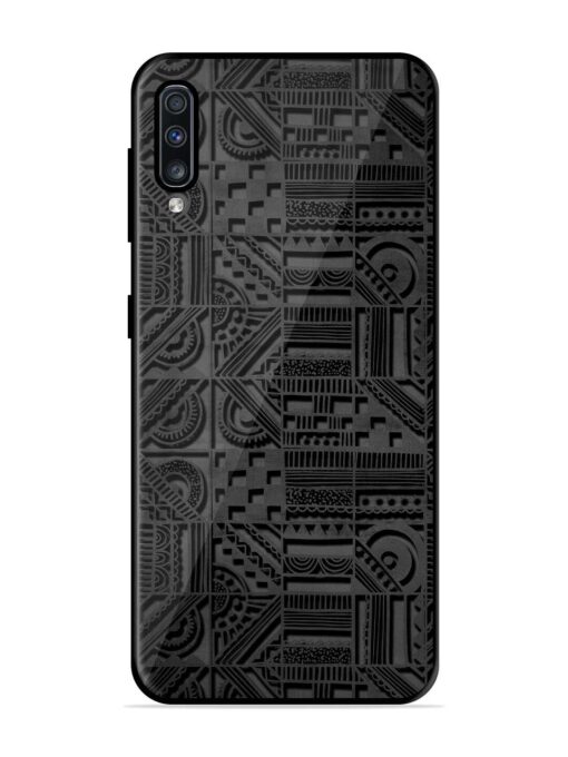 Seamless Pattern Glossy Metal Phone Cover for Samsung Galaxy A70 Zapvi