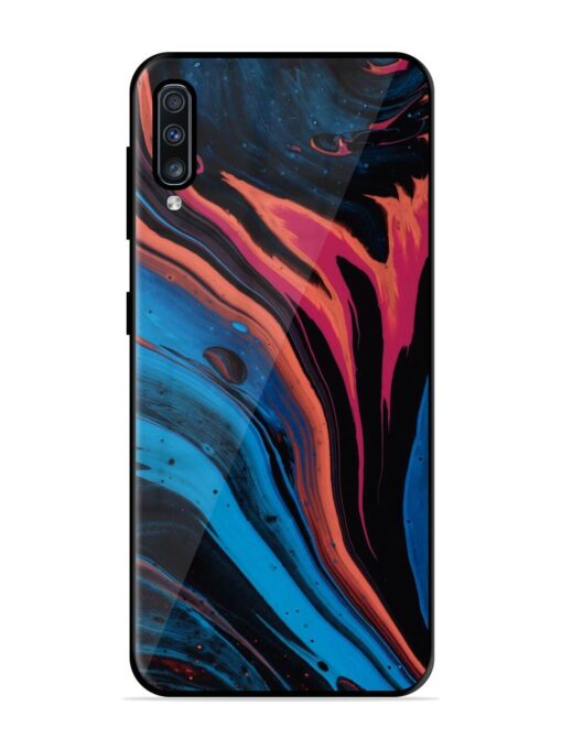 Liquefied Art Glossy Metal TPU Phone Cover for Samsung Galaxy A70