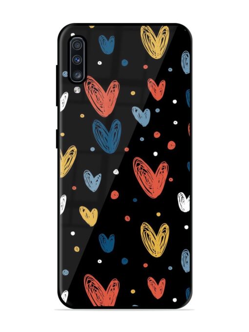 Happy Valentines Day Glossy Metal TPU Phone Cover for Samsung Galaxy A70 Zapvi