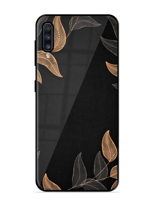 Foliage Art Glossy Metal Phone Cover for Samsung Galaxy A70 Zapvi