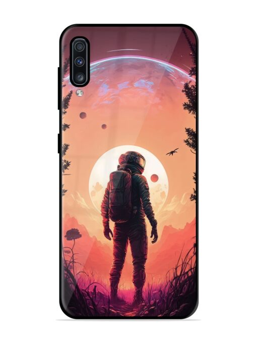 Red Sky At Morning Glossy Metal Phone Cover for Samsung Galaxy A70 Zapvi