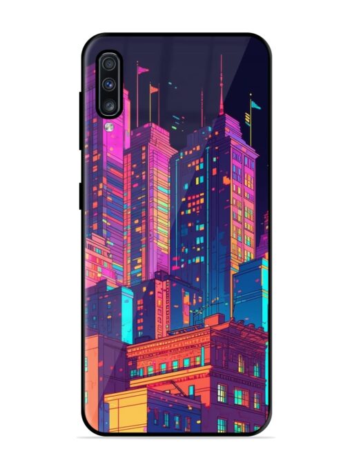 City View Glossy Metal Phone Cover for Samsung Galaxy A70 Zapvi