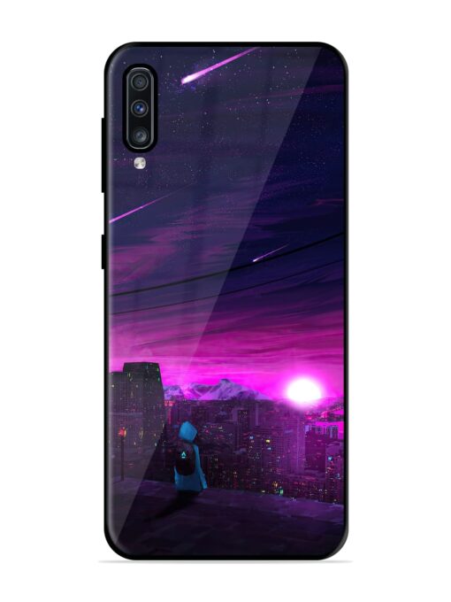 Empty Attempt Glossy Metal Phone Cover for Samsung Galaxy A70 Zapvi