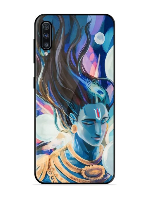 Bhagwan Sri Krishna Glossy Metal Phone Cover for Samsung Galaxy A70 Zapvi