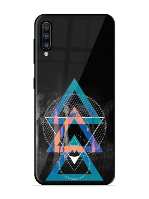 Indie Cross Glossy Metal Phone Cover for Samsung Galaxy A70 Zapvi