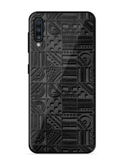 Seamless Pattern Glossy Metal Phone Cover for Samsung Galaxy A70S