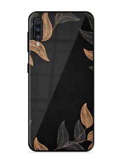 Foliage Art Glossy Metal Phone Cover for Samsung Galaxy A70S
