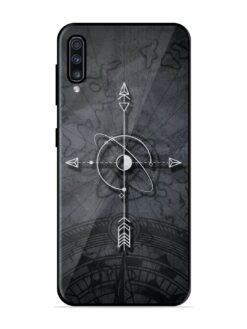 Lighting Cross Glossy Metal Phone Cover for Samsung Galaxy A70S