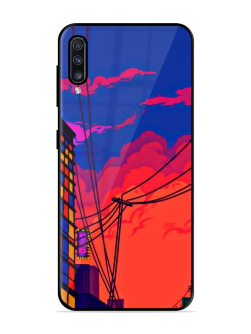 Sky At Morning Glossy Metal Phone Cover for Samsung Galaxy A70S