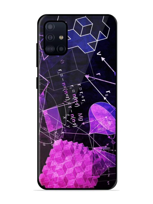 Math Physics Formula Art Glossy Metal Phone Cover for Samsung Galaxy A71 Zapvi