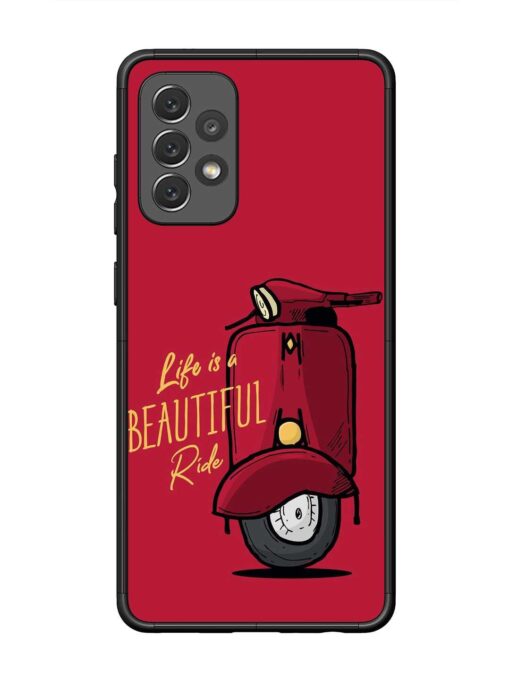 Life Is Beautiful Rides Glossy Metal Phone Cover for Samsung Galaxy A72 Zapvi