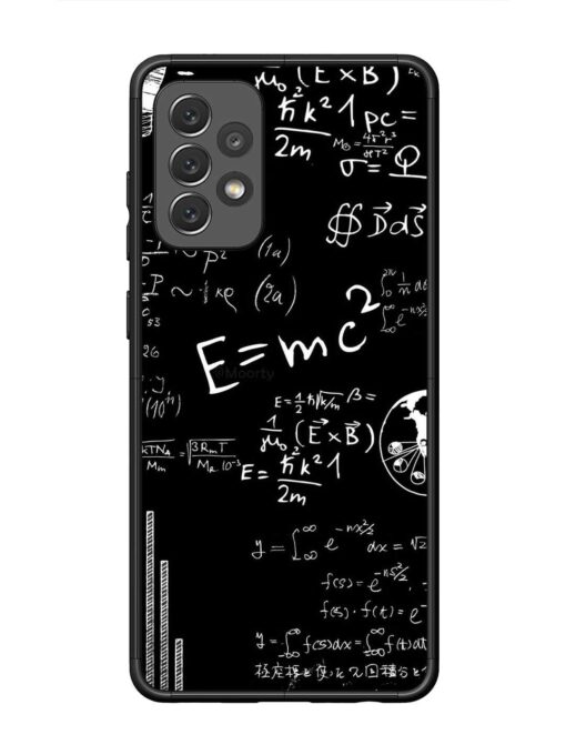 E=Mc2 Mass?Energy Equivalence Glossy Metal Phone Cover for Samsung Galaxy A72 Zapvi