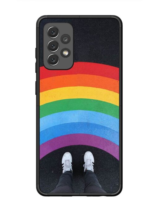 Legs Rainbow Glossy Metal TPU Phone Cover for Samsung Galaxy A72