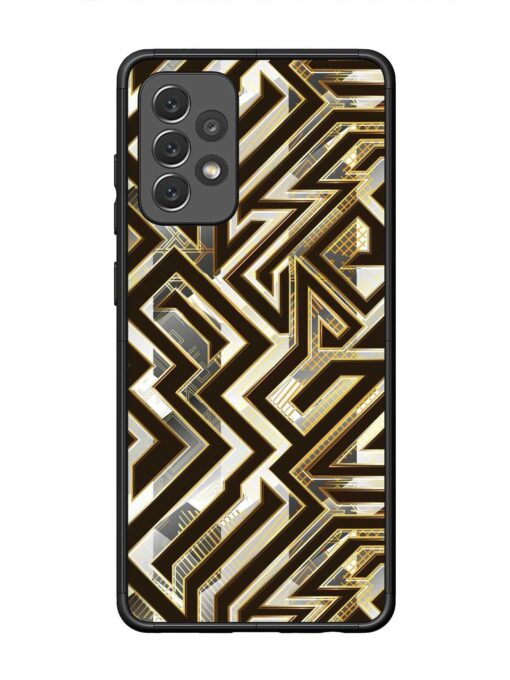 Technology Geometric Seamless Glossy Metal Phone Cover for Samsung Galaxy A72