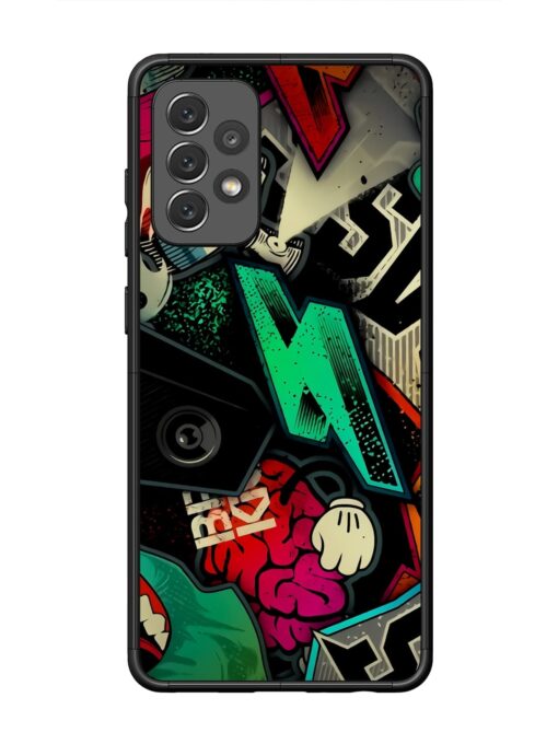 Graffiti Art Glossy Metal Phone Cover for Samsung Galaxy A72 Zapvi