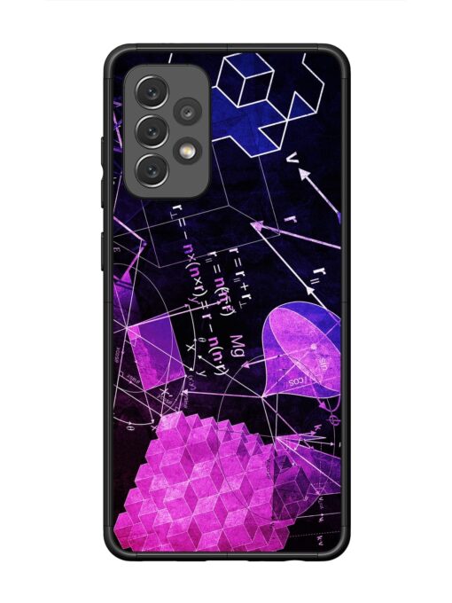 Math Physics Formula Art Glossy Metal Phone Cover for Samsung Galaxy A72