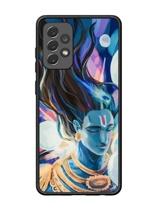 Bhagwan Sri Krishna Glossy Metal Phone Cover for Samsung Galaxy A72 Zapvi