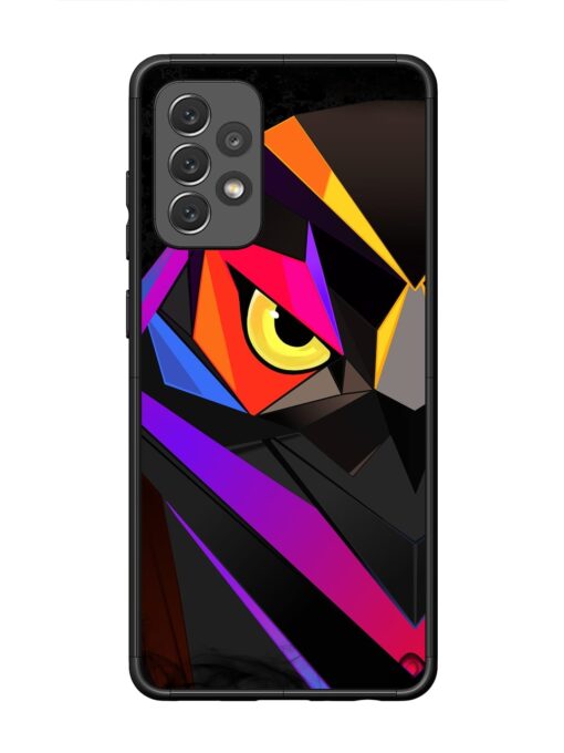 Wpap Owl Glossy Metal Phone Cover for Samsung Galaxy A72