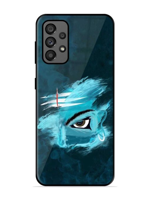 Lord Shiva Glossy Metal Phone Cover for Samsung Galaxy A73 (5G) Zapvi