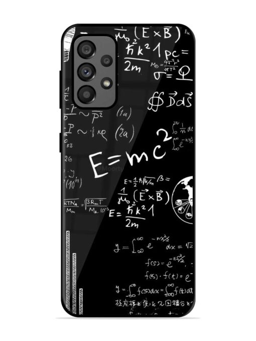 E=Mc2 Mass?Energy Equivalence Glossy Metal Phone Cover for Samsung Galaxy A73 (5G)