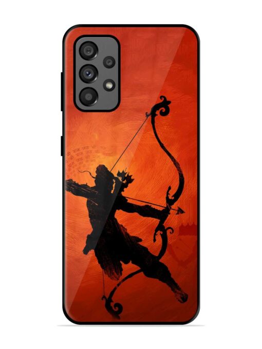 Illustration Lord Rama Glossy Metal Phone Cover for Samsung Galaxy A73 (5G) Zapvi