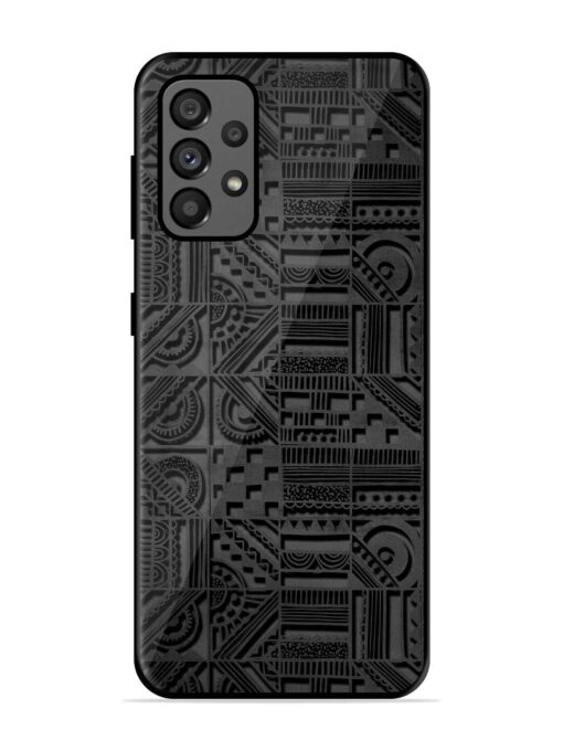 Seamless Pattern Glossy Metal Phone Cover for Samsung Galaxy A73 (5G) Zapvi